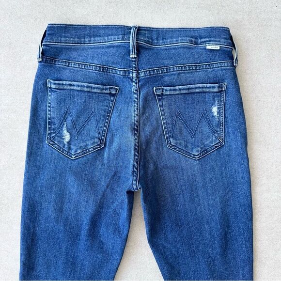 MOTHER The Dazzler Mid Rise Ankle Straight Jeans in Weekend Warrior size 27 - Picture 13 of 14